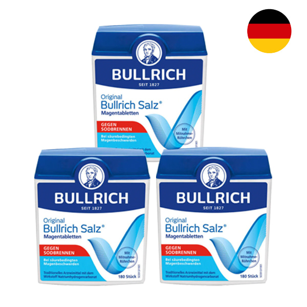 [Bullrich] 독일 불리히 소금 180정 3개